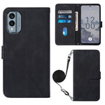 Custodia per cellulare in pelle con flip in rilievo 3D a tracolla, For Nokia C31, For Motorola Moto G Play 2023, For Nokia X30 5G, For OnePlus 11