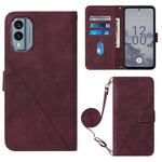 Custodia per cellulare in pelle con flip in rilievo 3D a tracolla, For Nokia C31, For Motorola Moto G Play 2023, For Nokia X30 5G, For OnePlus 11