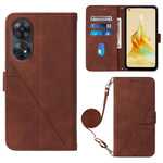 Custodia per cellulare in pelle con flip in rilievo 3D a tracolla, For OPPO  Reno 8T 4G Global, For OnePlus Nord CE 3 Lite / N30 / OPP0 K11X, For OPPO A78 / A58, For Xiaomi Redmi Note 12 Global