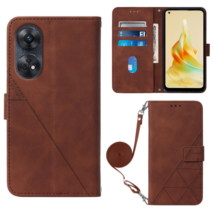 Custodia per cellulare in pelle con flip in rilievo 3D a tracolla, For OPPO  Reno 8T 4G Global, For OnePlus Nord CE 3 Lite / N30 / OPP0 K11X, For OPPO A78 / A58, For Xiaomi Redmi Note 12 Global