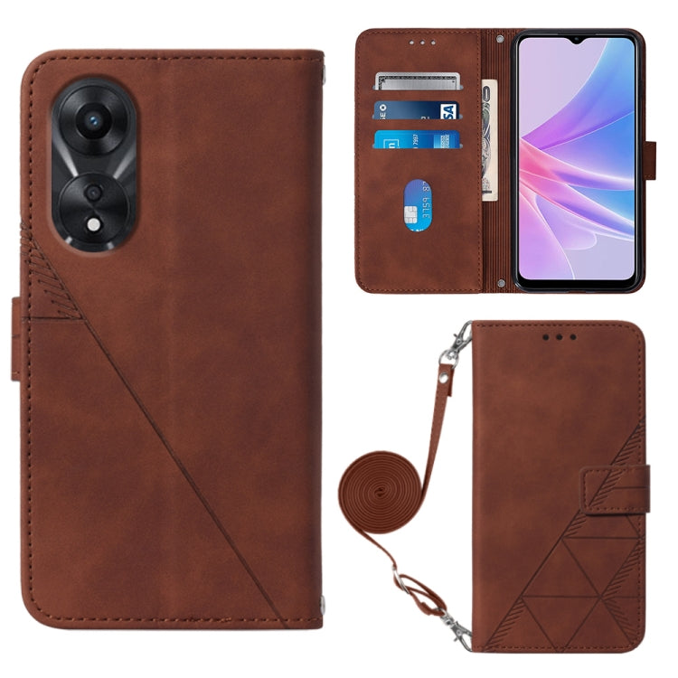 Custodia per cellulare in pelle con flip in rilievo 3D a tracolla, For OPPO  Reno 8T 4G Global, For OnePlus Nord CE 3 Lite / N30 / OPP0 K11X, For OPPO A78 / A58, For Xiaomi Redmi Note 12 Global