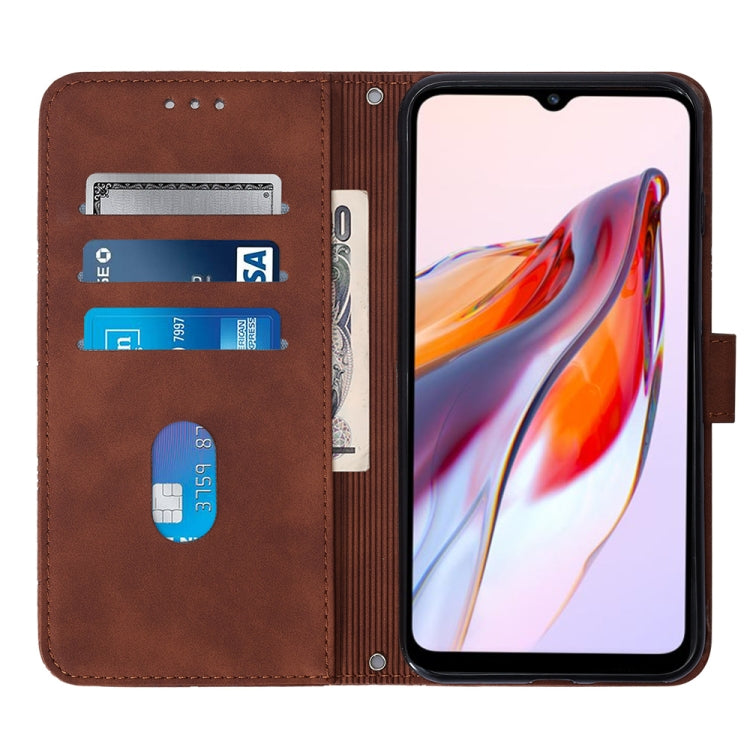 Custodia per cellulare in pelle con flip in rilievo 3D a tracolla, For Xiaomi Redmi 12C / Redmi 11A 4G Global, For Samsung Galaxy A04 Core, For Samsung Galaxy A04e, For Samsung Galaxy A24 4G
