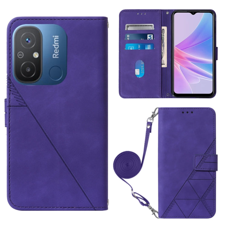 Custodia per cellulare in pelle con flip in rilievo 3D a tracolla, For Xiaomi Redmi 12C / Redmi 11A 4G Global, For Samsung Galaxy A04 Core, For Samsung Galaxy A04e, For Samsung Galaxy A24 4G