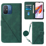 Custodia per cellulare in pelle con flip in rilievo 3D a tracolla, For Xiaomi Redmi 12C / Redmi 11A 4G Global, For Samsung Galaxy A04 Core, For Samsung Galaxy A04e, For Samsung Galaxy A24 4G