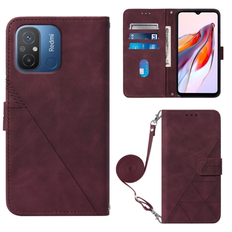 Custodia per cellulare in pelle con flip in rilievo 3D a tracolla, For Xiaomi Redmi 12C / Redmi 11A 4G Global, For Samsung Galaxy A04 Core, For Samsung Galaxy A04e, For Samsung Galaxy A24 4G