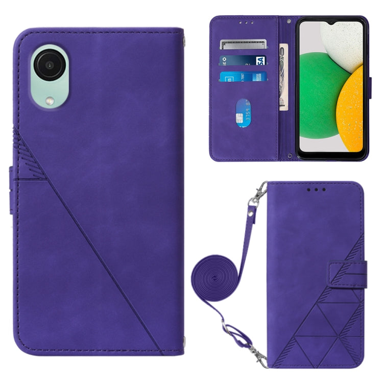 Custodia per cellulare in pelle con flip in rilievo 3D a tracolla, For Xiaomi Redmi 12C / Redmi 11A 4G Global, For Samsung Galaxy A04 Core, For Samsung Galaxy A04e, For Samsung Galaxy A24 4G