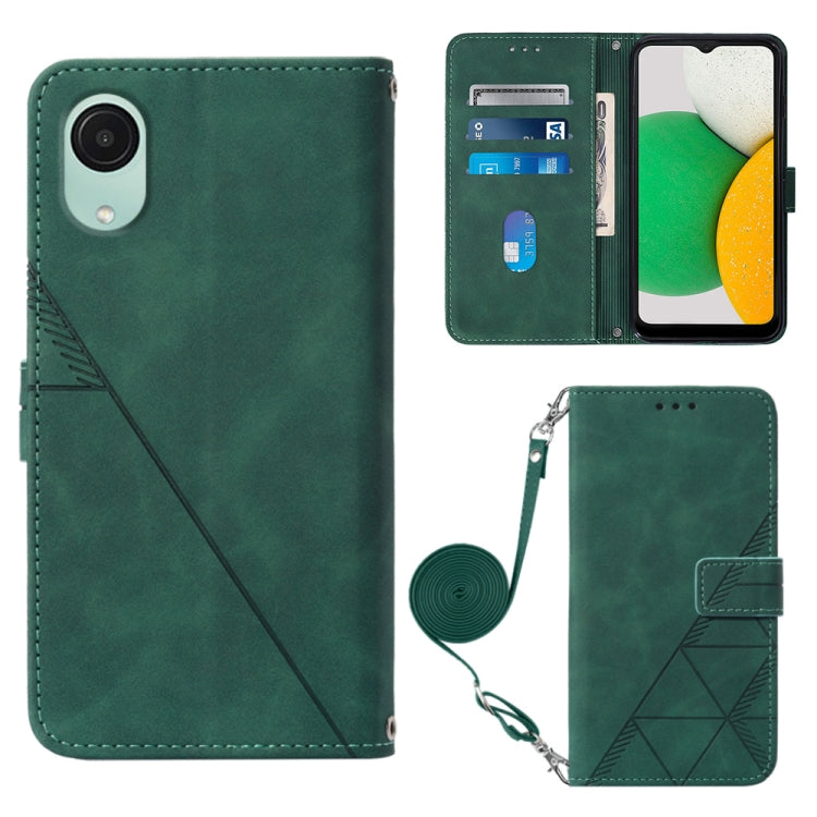 Custodia per cellulare in pelle con flip in rilievo 3D a tracolla, For Xiaomi Redmi 12C / Redmi 11A 4G Global, For Samsung Galaxy A04 Core, For Samsung Galaxy A04e, For Samsung Galaxy A24 4G