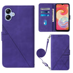 Custodia per cellulare in pelle con flip in rilievo 3D a tracolla, For Xiaomi Redmi 12C / Redmi 11A 4G Global, For Samsung Galaxy A04 Core, For Samsung Galaxy A04e, For Samsung Galaxy A24 4G