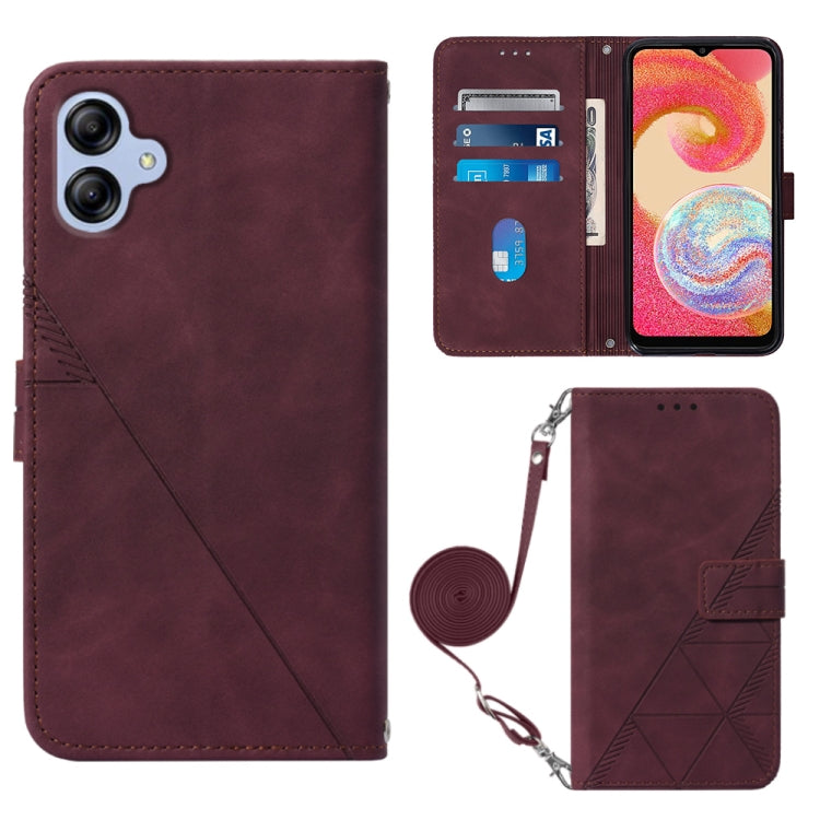 Custodia per cellulare in pelle con flip in rilievo 3D a tracolla, For Xiaomi Redmi 12C / Redmi 11A 4G Global, For Samsung Galaxy A04 Core, For Samsung Galaxy A04e, For Samsung Galaxy A24 4G