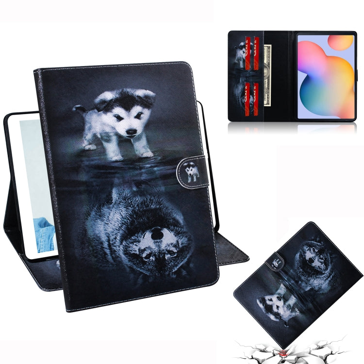 Custodia portafoglio in pelle per Galaxy Tab S6 Lite