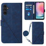 Custodia per cellulare in pelle con flip in rilievo 3D a tracolla, For Xiaomi Redmi 12C / Redmi 11A 4G Global, For Samsung Galaxy A04 Core, For Samsung Galaxy A04e, For Samsung Galaxy A24 4G