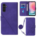 Custodia per cellulare in pelle con flip in rilievo 3D a tracolla, For Xiaomi Redmi 12C / Redmi 11A 4G Global, For Samsung Galaxy A04 Core, For Samsung Galaxy A04e, For Samsung Galaxy A24 4G
