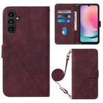 Custodia per cellulare in pelle con flip in rilievo 3D a tracolla, For Xiaomi Redmi 12C / Redmi 11A 4G Global, For Samsung Galaxy A04 Core, For Samsung Galaxy A04e, For Samsung Galaxy A24 4G