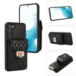 Custodia per telefono in pelle con slot per schede con cordino corto, For Samsung Galaxy S23 5G, For Samsung Galaxy S23+ 5G, For Samsung Galaxy S23 Ultra 5G, For Samsung Galaxy S22 5G
