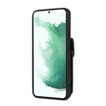 Custodia per telefono in pelle con slot per schede con cordino corto, For Samsung Galaxy S22+ 5G, For Samsung Galaxy S22 Ultra 5G, For Samsung Galaxy S21 5G, For Samsung Galaxy S21+ 5G