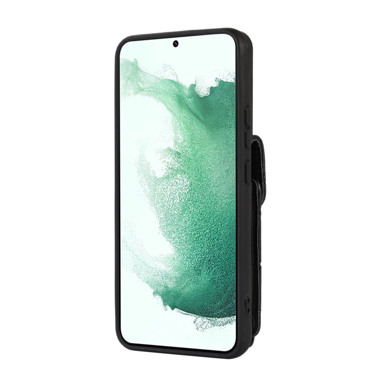 Custodia per telefono in pelle con slot per schede con cordino corto, For Samsung Galaxy S22+ 5G, For Samsung Galaxy S22 Ultra 5G, For Samsung Galaxy S21 5G, For Samsung Galaxy S21+ 5G