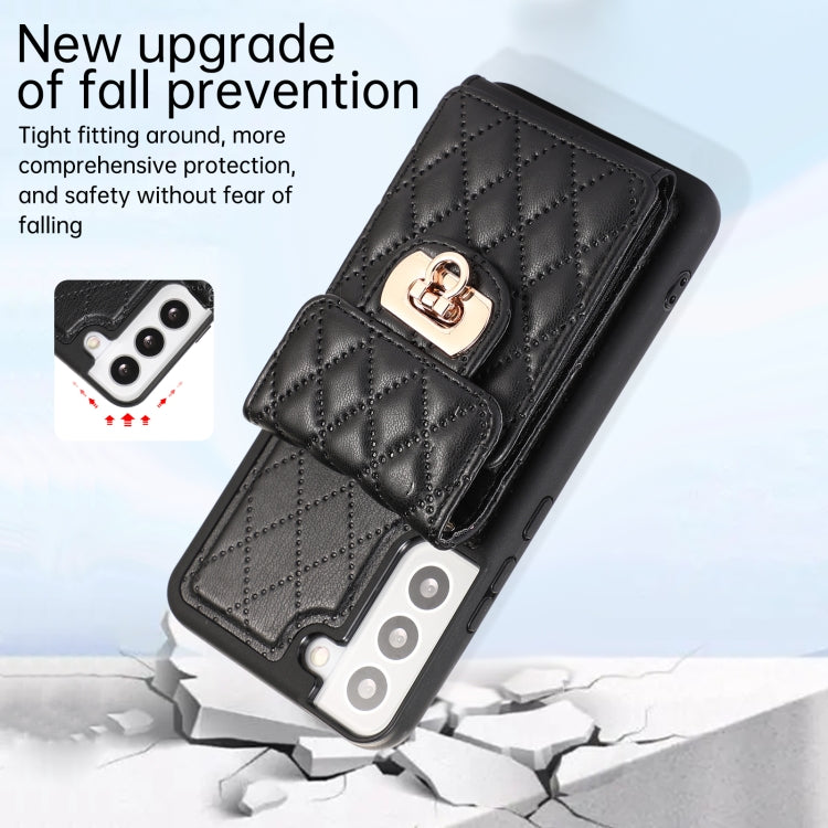 Custodia per telefono in pelle con slot per schede con cordino corto, For Samsung Galaxy S22+ 5G, For Samsung Galaxy S22 Ultra 5G, For Samsung Galaxy S21 5G, For Samsung Galaxy S21+ 5G