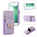 Custodia per telefono in pelle con slot per schede con cordino corto, For Samsung Galaxy S22+ 5G, For Samsung Galaxy S22 Ultra 5G, For Samsung Galaxy S21 5G, For Samsung Galaxy S21+ 5G