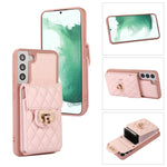 Custodia per telefono in pelle con slot per schede con cordino corto, For Samsung Galaxy S22+ 5G, For Samsung Galaxy S22 Ultra 5G, For Samsung Galaxy S21 5G, For Samsung Galaxy S21+ 5G