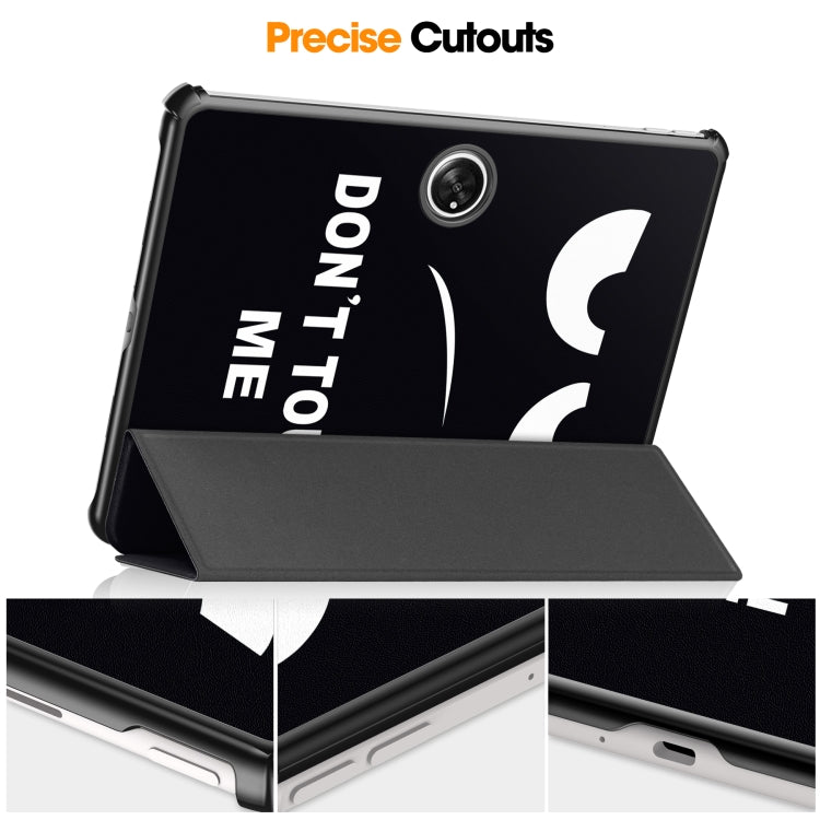 Custodia per tablet in pelle intelligente con supporto a 3 pieghe dipinto da Custer, For OnePlus Pad