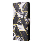 Custodia per telefono in pelle con cuciture abbronzanti in marmo, For Samsung Galaxy A34 5G, For Samsung Galaxy A54 5G, For Xiaomi Redmi Note 12 5G, For Xiaomi Redmi Note 12 Pro 5G, For Xiaomi Redmi Note 12 Pro+ 5G
