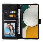 Custodia per telefono in pelle con cuciture abbronzanti in marmo, For Samsung Galaxy A34 5G, For Samsung Galaxy A54 5G, For Xiaomi Redmi Note 12 5G, For Xiaomi Redmi Note 12 Pro 5G, For Xiaomi Redmi Note 12 Pro+ 5G