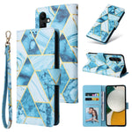 Custodia per telefono in pelle con cuciture abbronzanti in marmo, For Samsung Galaxy A34 5G, For Samsung Galaxy A54 5G, For Xiaomi Redmi Note 12 5G, For Xiaomi Redmi Note 12 Pro 5G, For Xiaomi Redmi Note 12 Pro+ 5G