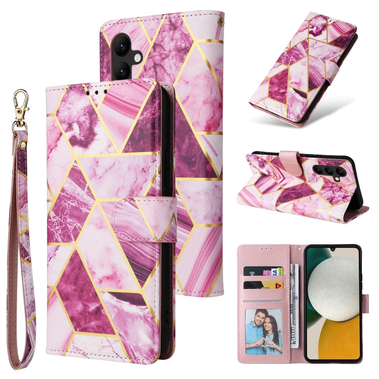 Custodia per telefono in pelle con cuciture abbronzanti in marmo, For Samsung Galaxy A34 5G, For Samsung Galaxy A54 5G, For Xiaomi Redmi Note 12 5G, For Xiaomi Redmi Note 12 Pro 5G, For Xiaomi Redmi Note 12 Pro+ 5G