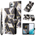 Custodia per telefono in pelle con cuciture abbronzanti in marmo, For Samsung Galaxy A34 5G, For Samsung Galaxy A54 5G, For Xiaomi Redmi Note 12 5G, For Xiaomi Redmi Note 12 Pro 5G, For Xiaomi Redmi Note 12 Pro+ 5G