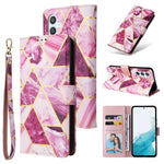 Custodia per telefono in pelle con cuciture abbronzanti in marmo, For Samsung Galaxy A34 5G, For Samsung Galaxy A54 5G, For Xiaomi Redmi Note 12 5G, For Xiaomi Redmi Note 12 Pro 5G, For Xiaomi Redmi Note 12 Pro+ 5G