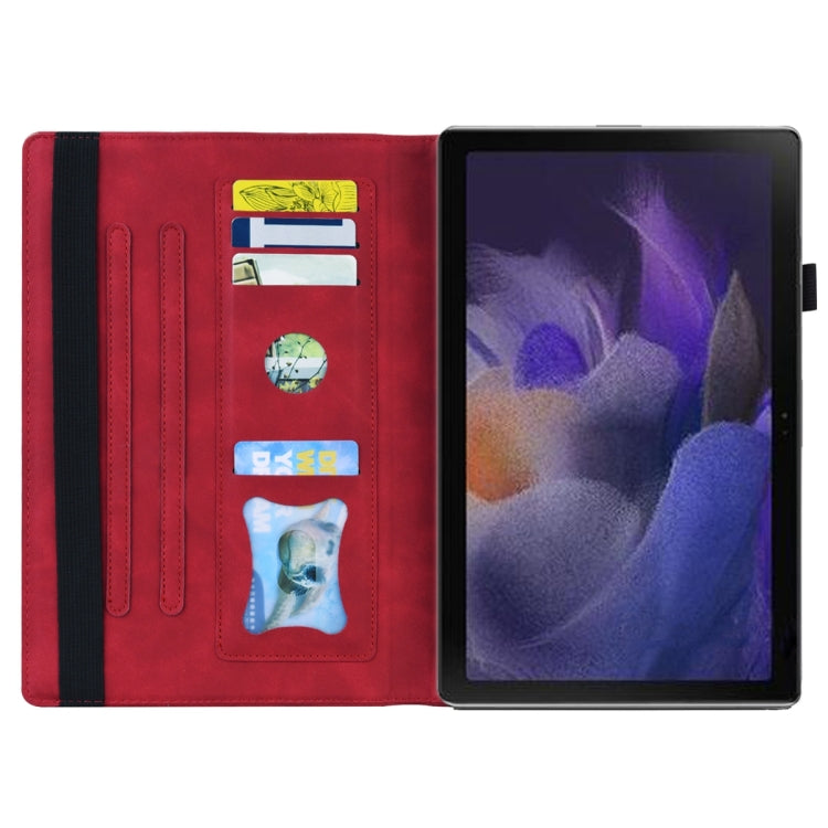 Custodia per tablet in pelle flip orizzontale antiurto aziendale con funzione di sveglia, For Samsung Galaxy Tab A8 10.5 2021, For Amazon Kindle Fire 7 2022