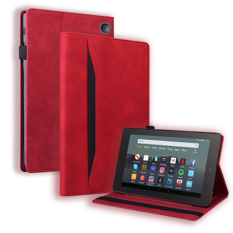 Custodia per tablet in pelle flip orizzontale antiurto aziendale con funzione di sveglia, For Samsung Galaxy Tab A8 10.5 2021, For Amazon Kindle Fire 7 2022