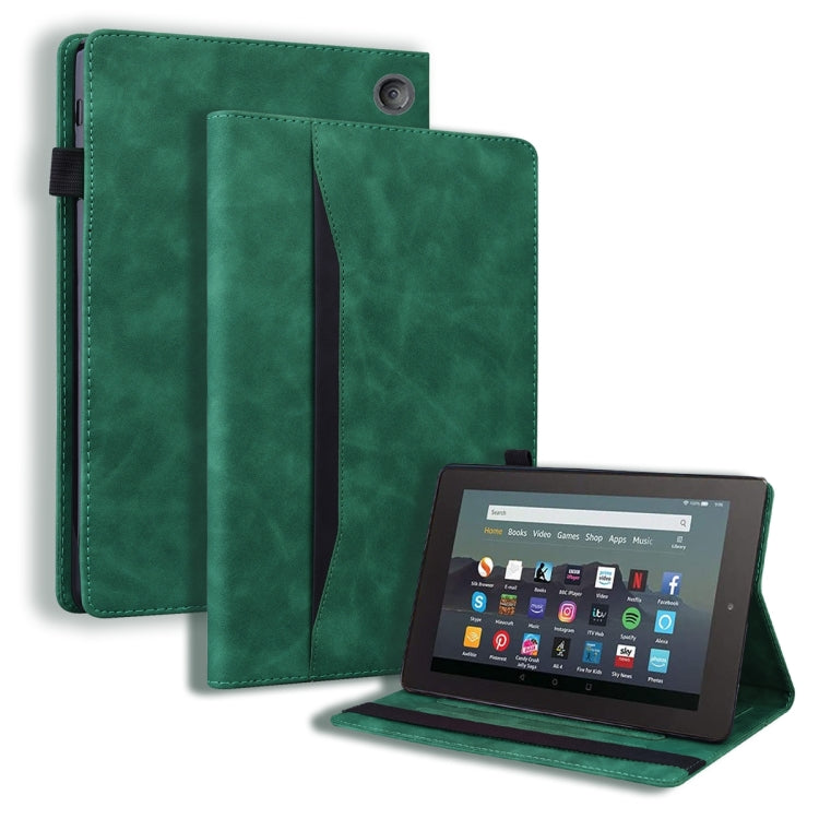 Custodia per tablet in pelle flip orizzontale antiurto aziendale con funzione di sveglia, For Samsung Galaxy Tab A8 10.5 2021, For Amazon Kindle Fire 7 2022