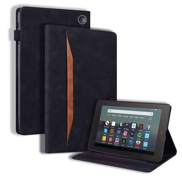 Custodia per tablet in pelle flip orizzontale antiurto aziendale con funzione di sveglia, For Samsung Galaxy Tab A8 10.5 2021, For Amazon Kindle Fire 7 2022