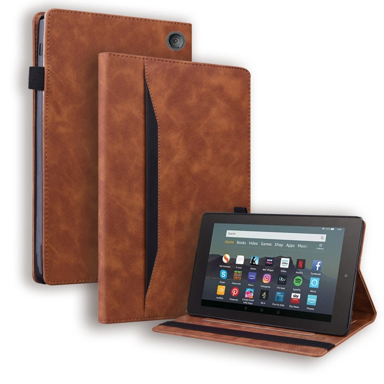 Custodia per tablet in pelle flip orizzontale antiurto aziendale con funzione di sveglia, For Samsung Galaxy Tab A8 10.5 2021, For Amazon Kindle Fire 7 2022