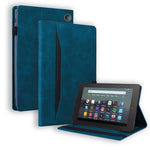 Custodia per tablet in pelle flip orizzontale antiurto aziendale con funzione di sveglia, For Samsung Galaxy Tab A8 10.5 2021, For Amazon Kindle Fire 7 2022