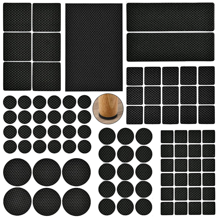 Set di cuscinetti per gambe per mobili antiscivolo autoadesivi in EVA 95 in 1, 93PCS/Set