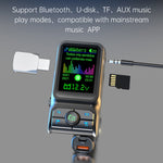 BC85 Lettore MP3 con trasmettitore FM Bluetooth 5.0 per auto con schermo colorato, BC85