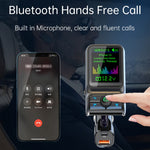 BC85 Lettore MP3 con trasmettitore FM Bluetooth 5.0 per auto con schermo colorato, BC85