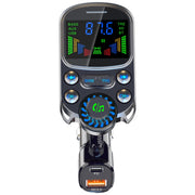 BC86 Lettore MP3 con trasmettitore FM Bluetooth 5.3 per auto con schermo colorato, BC86
