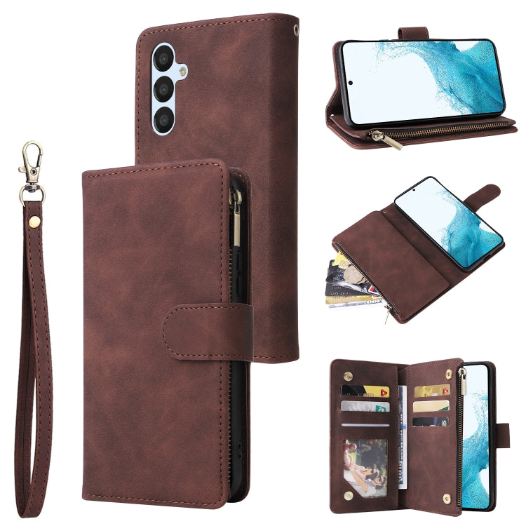 Custodia in pelle multifunzionale per telefono a portafoglio multi-scheda, For Samsung Galaxy A34 5G, For Samsung Galaxy A54 5G, For Xiaomi Redmi Note 12 5G, For Xiaomi Redmi Note 12 Pro 5G