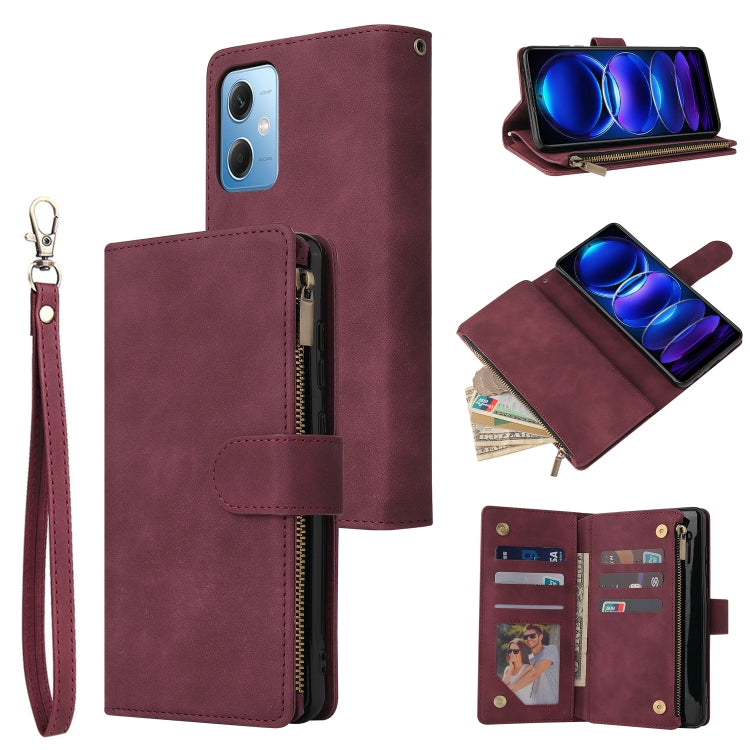 Custodia in pelle multifunzionale per telefono a portafoglio multi-scheda, For Samsung Galaxy A34 5G, For Samsung Galaxy A54 5G, For Xiaomi Redmi Note 12 5G, For Xiaomi Redmi Note 12 Pro 5G