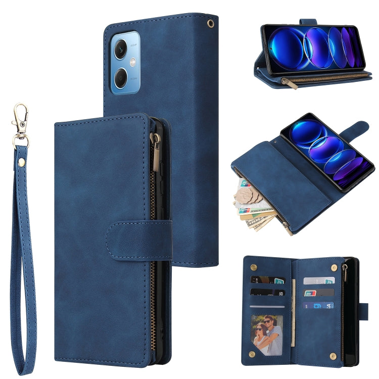 Custodia in pelle multifunzionale per telefono a portafoglio multi-scheda, For Samsung Galaxy A34 5G, For Samsung Galaxy A54 5G, For Xiaomi Redmi Note 12 5G, For Xiaomi Redmi Note 12 Pro 5G