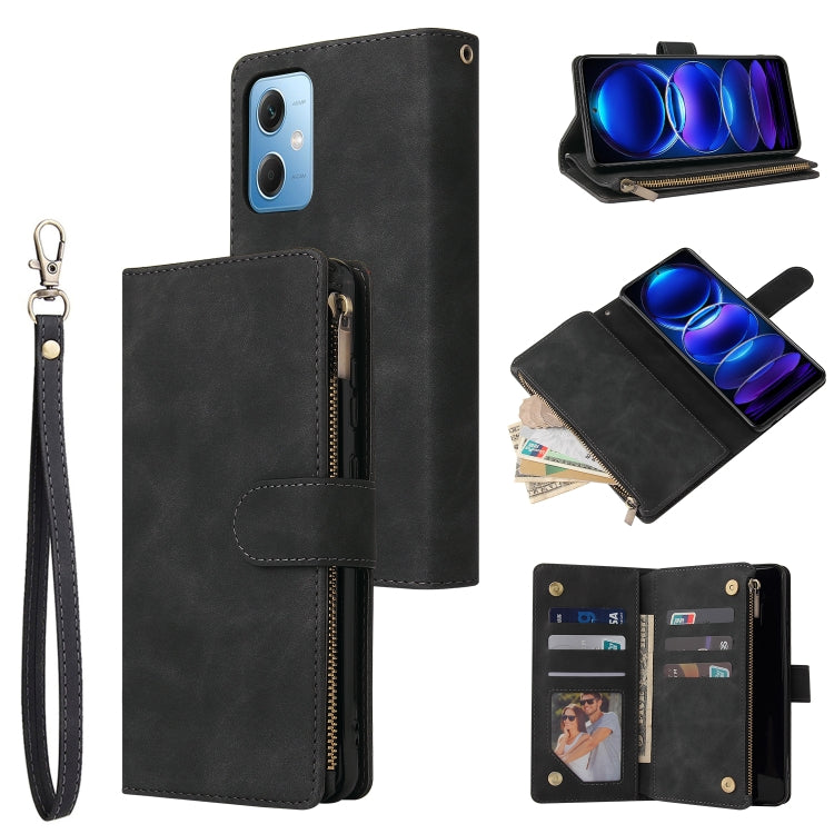 Custodia in pelle multifunzionale per telefono a portafoglio multi-scheda, For Samsung Galaxy A34 5G, For Samsung Galaxy A54 5G, For Xiaomi Redmi Note 12 5G, For Xiaomi Redmi Note 12 Pro 5G