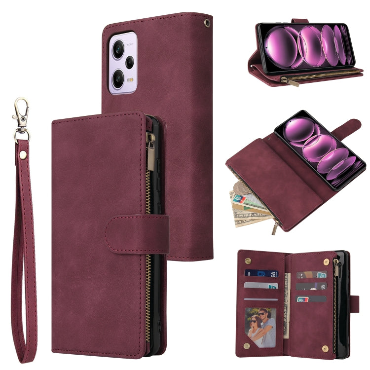 Custodia in pelle multifunzionale per telefono a portafoglio multi-scheda, For Samsung Galaxy A34 5G, For Samsung Galaxy A54 5G, For Xiaomi Redmi Note 12 5G, For Xiaomi Redmi Note 12 Pro 5G
