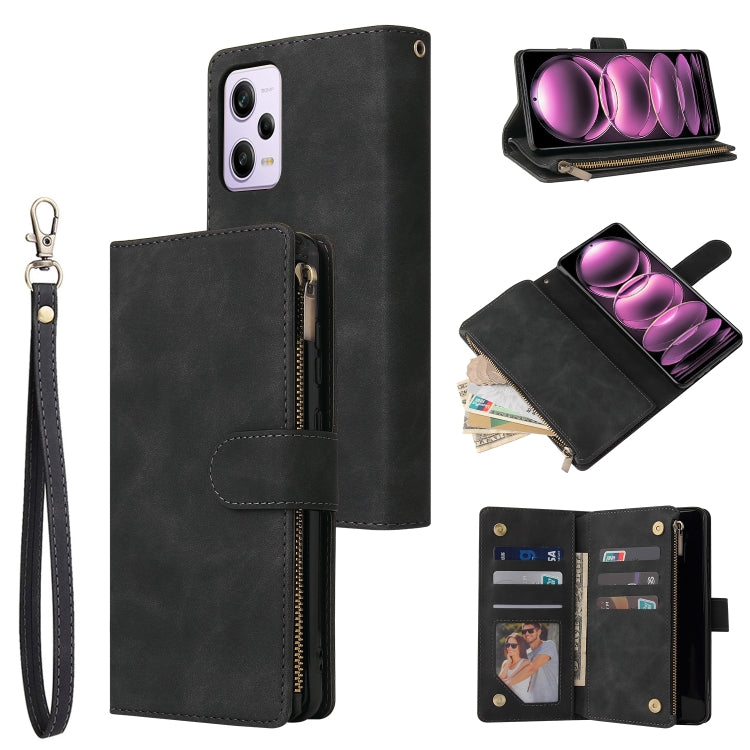 Custodia in pelle multifunzionale per telefono a portafoglio multi-scheda, For Samsung Galaxy A34 5G, For Samsung Galaxy A54 5G, For Xiaomi Redmi Note 12 5G, For Xiaomi Redmi Note 12 Pro 5G