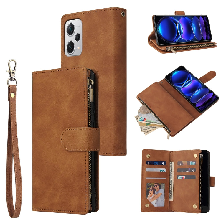 Custodia in pelle multifunzionale per telefono a portafoglio multi-scheda, For Xiaomi Redmi Note 12 Pro+ 5G, For Xiaomi 12T / 12T Pro, For Google Pixel 7A