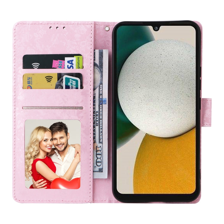 Custodia per telefono in pelle RFID con pittura abbronzante, For Samsung Galaxy A34 5G, For Samsung Galaxy A54 5G