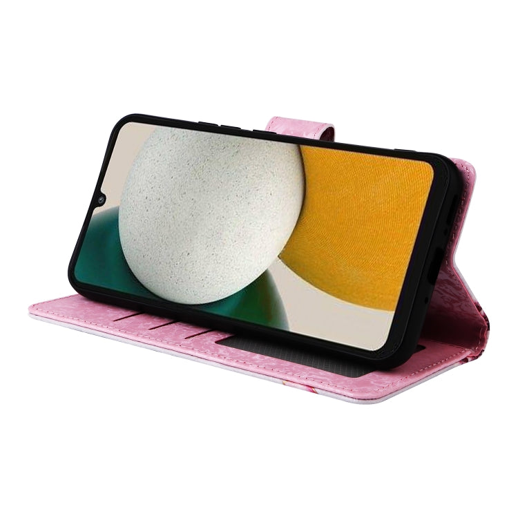 Custodia per telefono in pelle RFID con pittura abbronzante, For Samsung Galaxy A34 5G, For Samsung Galaxy A54 5G