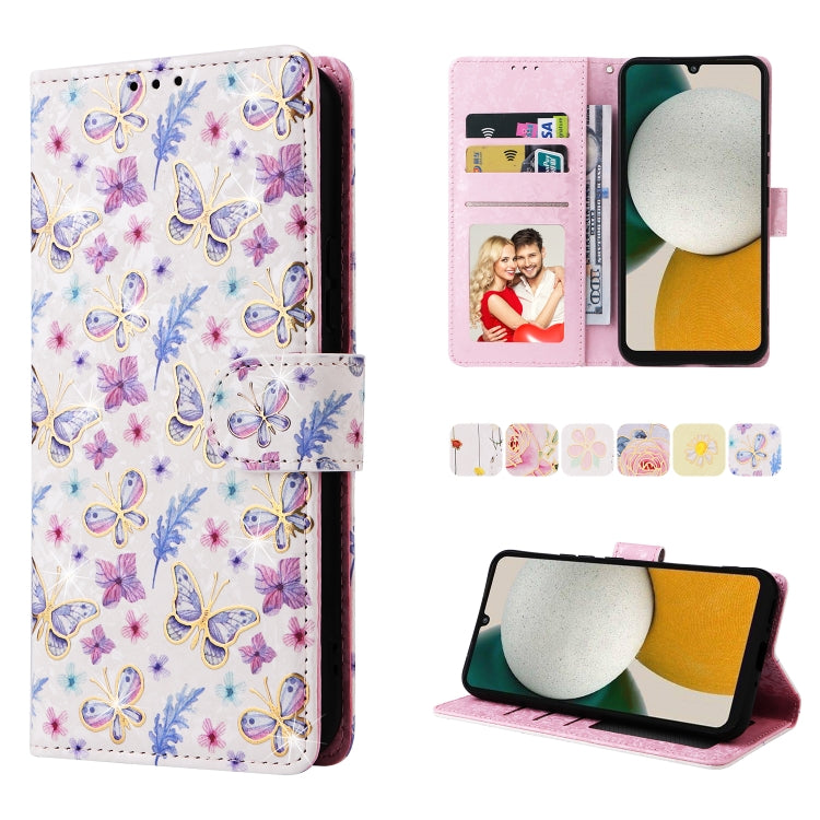 Custodia per telefono in pelle RFID con pittura abbronzante, For Samsung Galaxy A34 5G, For Samsung Galaxy A54 5G